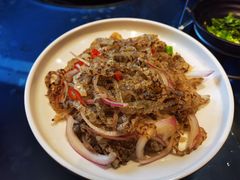 炝拌鱼皮-山东八大碗山东老字号