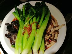 白灼菌菇菜心-新白鹿餐厅(虹桥南丰城店)