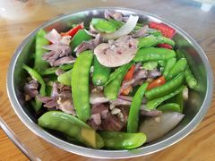 兰豆炒鹅杂-润记农家菜