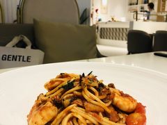 辣番茄培根鲜虾意面-Deer Park鹿园西餐(仁恒置地广场店)