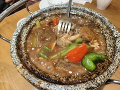 石锅自磨黑豆腐-粤仔湾砂锅粥(广益哥伦布店)