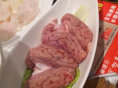 鲜脑花-好汉锅园林秘制老火锅 柴火霸王鸡(金沙店)