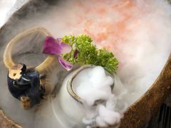 -景明轩•养生酸汤鱼火锅 云贵鲜菌 现舂野果酸汤(王寨小区店)