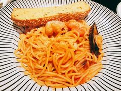 意式鲜茄青口海虾烩意粉-绿茵阁(体育西分店)