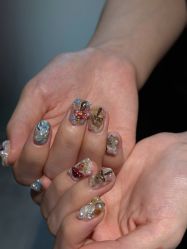 点击看大图 -复古绿·少女主题美甲美睫