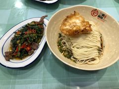 黄瓜皮炒牛肉干拌面-刘氏三和面馆