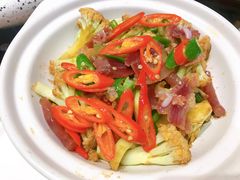 干锅腊味有机花菜-禧瑞都大饭店(吊桥路店)