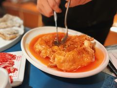 酸酸甜甜五柳炸蛋-邹开喜·小海鲜醉鸡煲·潮汕鲜切牛肉店(襄阳北路店)