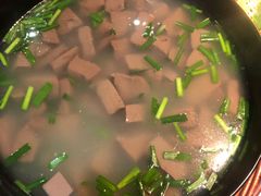 鸭血韭菜汤-甘家界牌柠檬鸭(青山店)