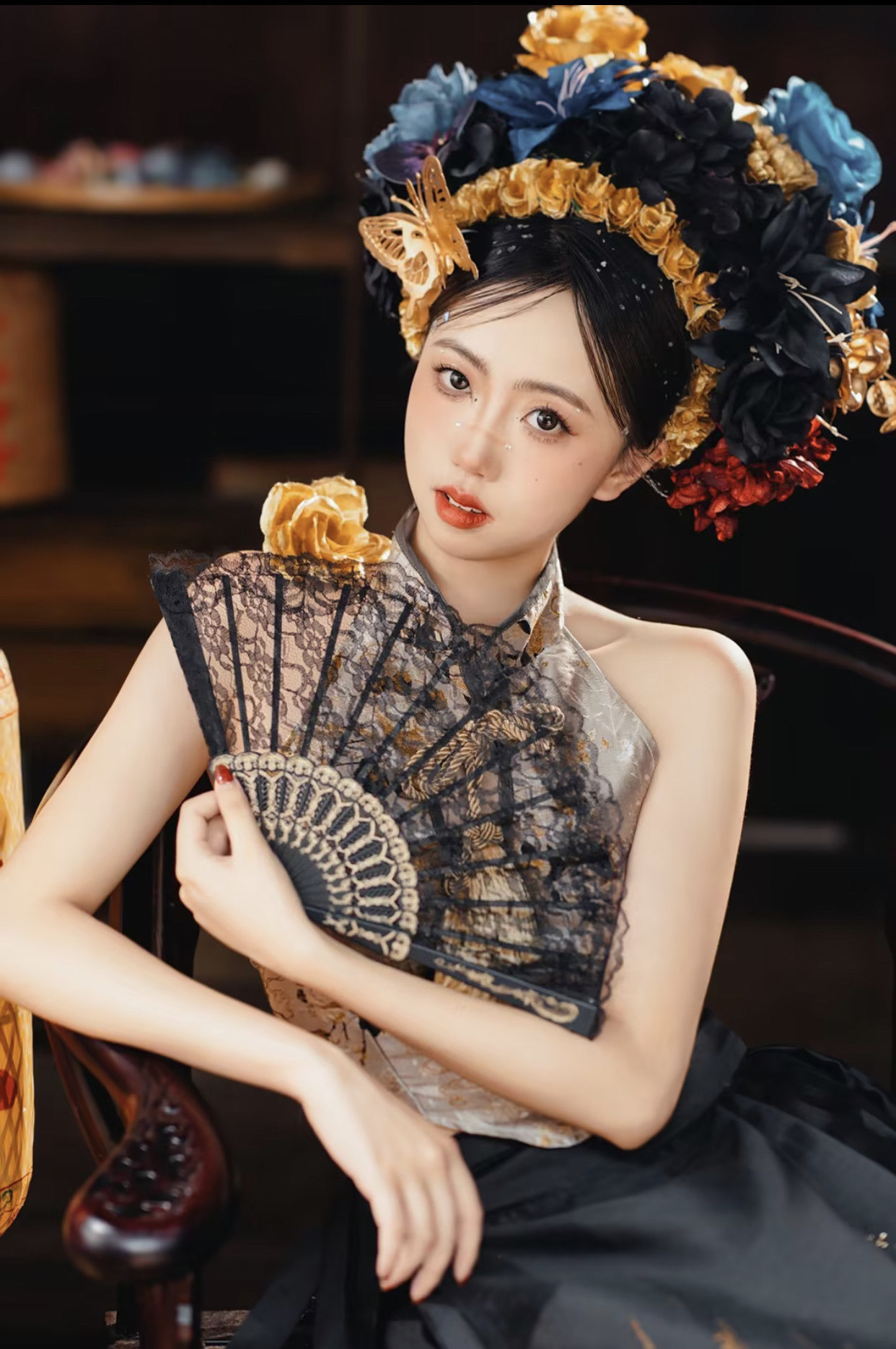 美爆炸的黑金簪花🌹