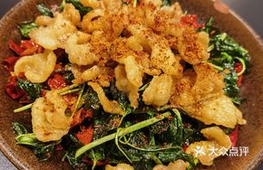 Mint Stir-fried Pork Belly Fat