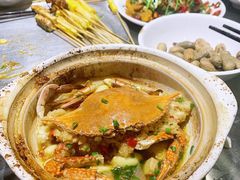 焗梭子蟹-烎记烧烤(蓝天花园店)