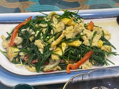 沙葱炒鸡蛋-三江源美食城