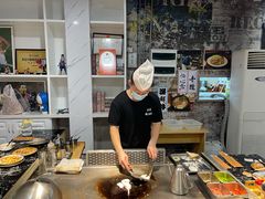 认真做菜中-大成铁板烧•板前(复古餐厅石老人店)