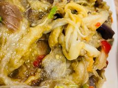 自制蒜茄子-长城东北菜(新港西路店)