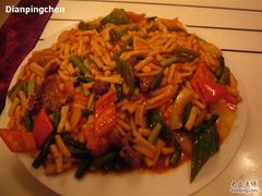 过油肉丁丁炒面：￥15/份-苏力坦新疆特色(东直门店)