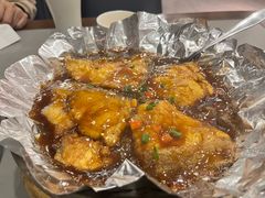 石板碟鱼肉-苏城小院·园林精致苏州菜(斜塘老街店)
