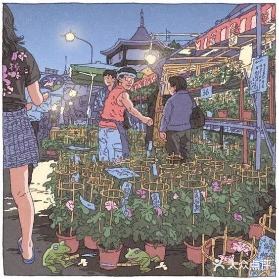 来自插画师笔下的东京街头