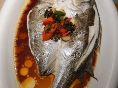 葱椒鲈鱼-绿茶餐厅(昌平悦荟店)