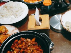 -东来菜馆•手抓海鲜家常菜•海鲜锅贴(鸽子窝店)
