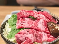 雪花牛肉寿喜锅-隐泉之语日式料理(王府中环店)