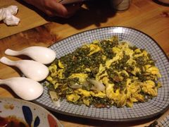 土鸡蛋炒青麦仁-城池·洛阳菜