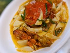 姜葱膏蟹炒年糕-顺风海鲜港(长寿路店)