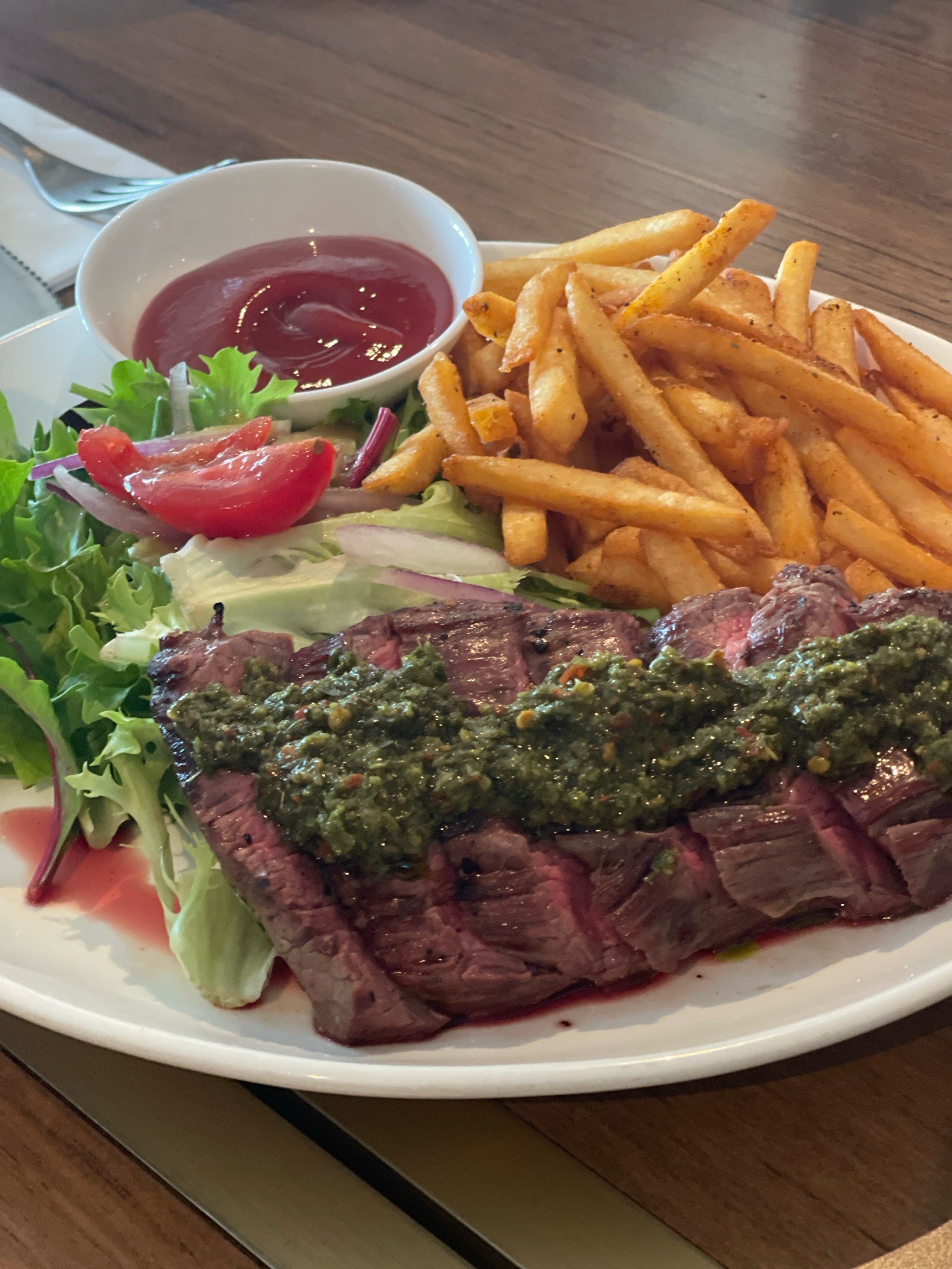 牛排薯条满足感