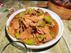 尖椒豆皮肉-张记荞面馆