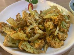 干锅花菜-令狐冲烤鱼·烧菜馆(达明店)