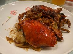 梭子蟹炒年糕-花中城·杭帮菜·粤菜·海鲜火锅(清泰街店)