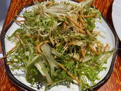 苦菊拌馓子-满堂春特色餐馆