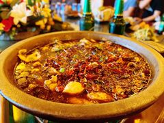 麻辣石锅鱼-沣峪鱼庄