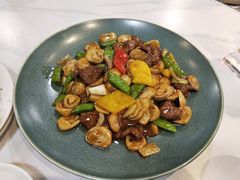 草菇牛肉-明本海鲜大排档·鱼生海鲜烧烤宵夜(陈家祠店)