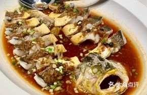 Steamed Huangyu Fish with Dry Scallop Sauce