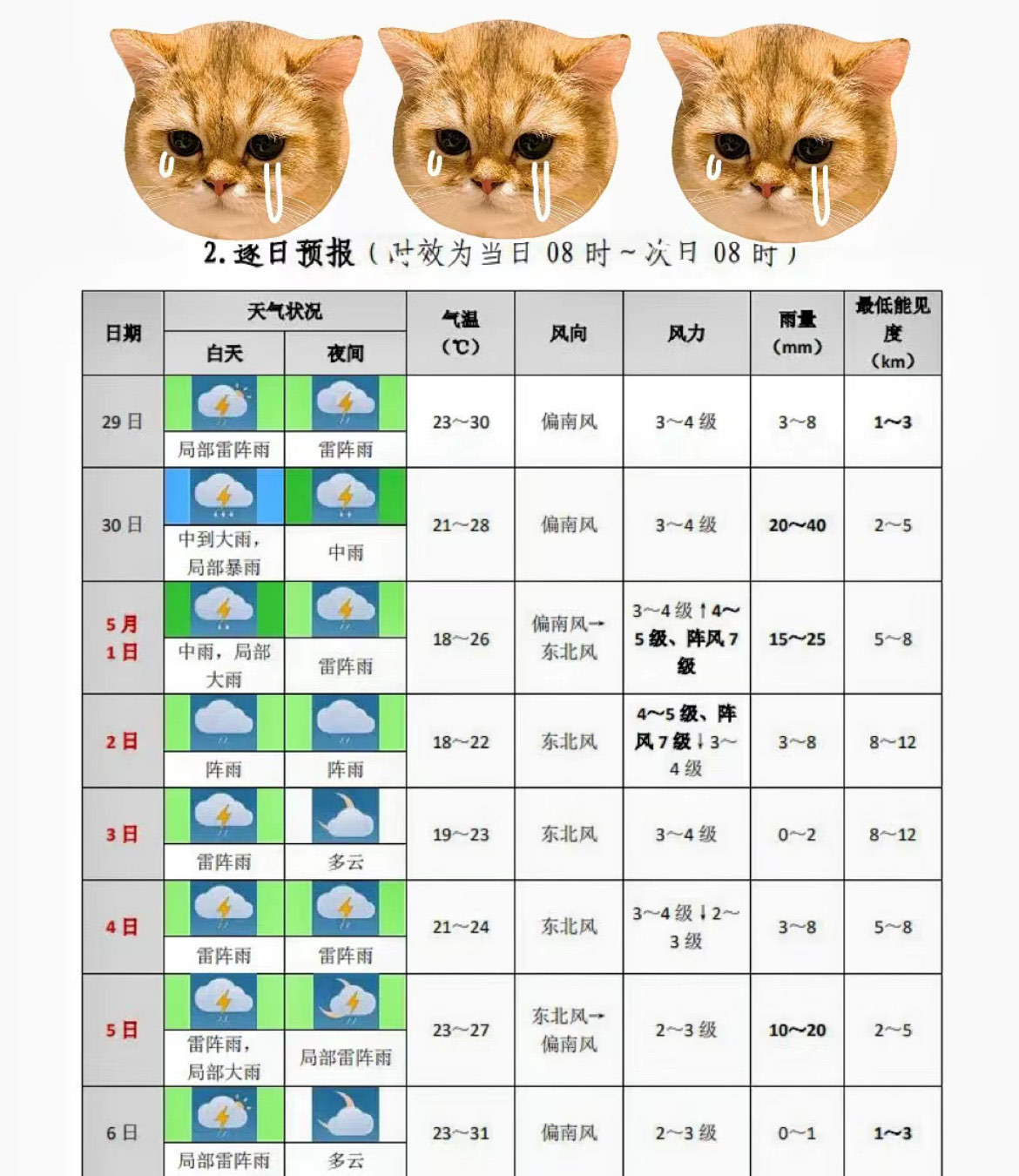 厦门漳州天气预报15天