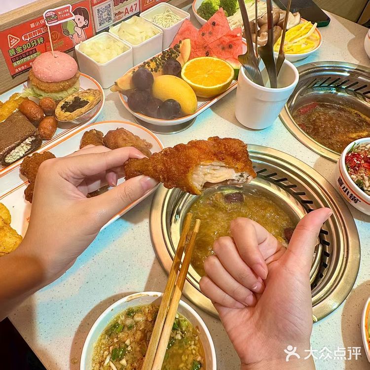 跟朋友在达州吃喜小锅，敲满足的！