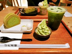日式辻利抹茶蛋糕卷套餐-辻利茶舖TSUJIRI(万象天地店)