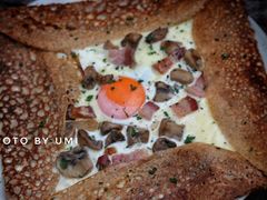 鸡蛋蘑菇熏肉荞麦可丽饼-RAC BAR(安福路店)