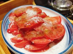 桂花蜜糖西红柿-黑门烤肉