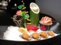 三拼刺身鲍鱼三文鱼北极贝-粤·向群饭店(二沙岛店)