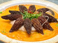 羊肚菌蒸蛋-悦湖公馆