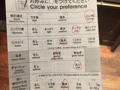 菜单-一兰拉面(新宿中央东口店)