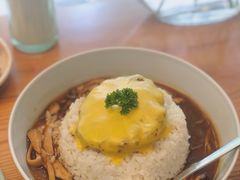 芝士牛肉汉堡咖喱饭-红小满休闲餐厅(十全街店)