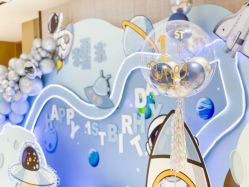 -团子宝宝宴派对百日宴生日布置策划·求婚策划·气球布置别墅民宿