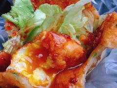-小红车炸蛋葱油饼
