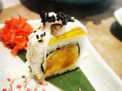 黑鱼子鹅肝蛋黄卷-上渔铁板烧(熙悦汇店)