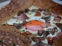 鸡蛋蘑菇熏肉荞麦可丽饼-RAC BAR(安福路店)