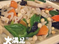 鸡头米炒时蔬-云河农家乐饭店(福禄缘树山店)