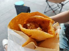 -小红车炸蛋葱油饼